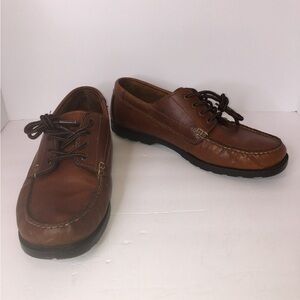 EastLand Mens Lace Up Casual Shoe Brown Leather Size 11.5 D Vintage USED